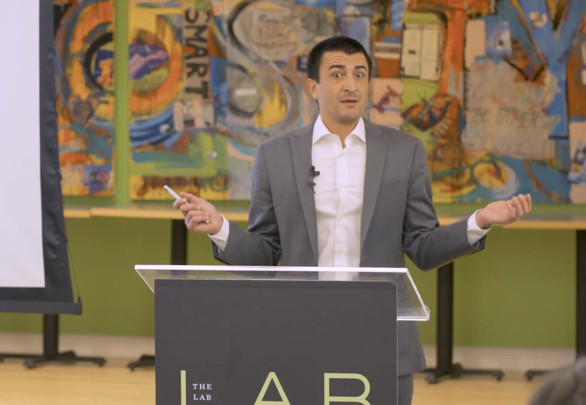 Paul Smith Rivas speaks at The Lab School